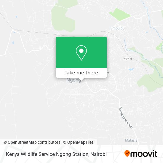 Kenya Wildlife Service Ngong Station map