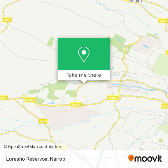 Loresho Reservoir map