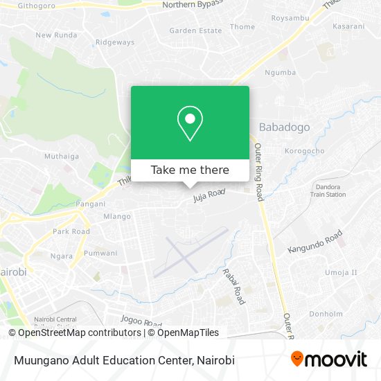 Muungano Adult Education Center map