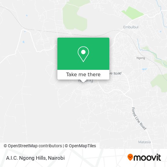 A.I.C. Ngong Hills map
