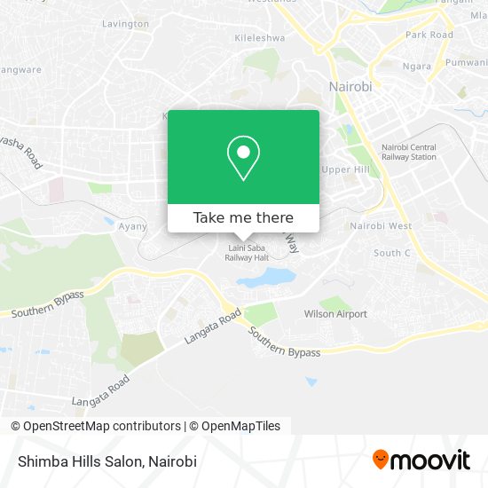 Shimba Hills Salon map
