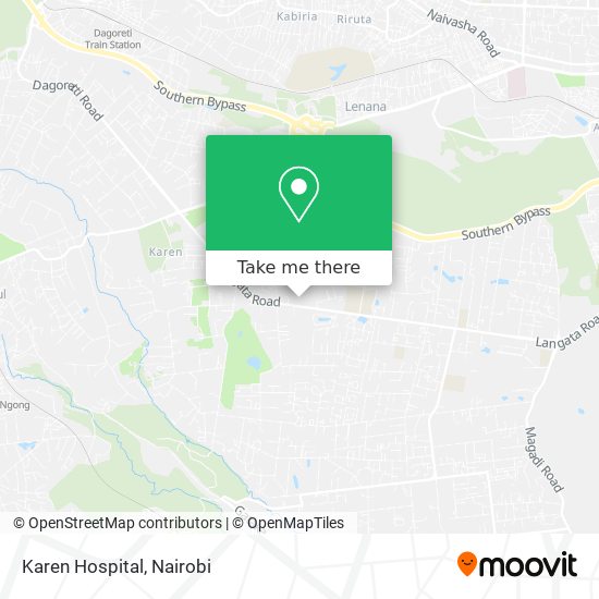 Karen Hospital map