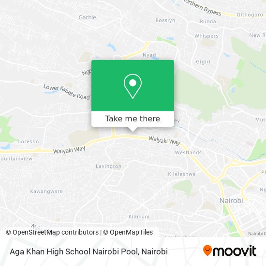 Aga Khan High School Nairobi Pool map