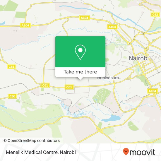 Menelik Medical Centre map