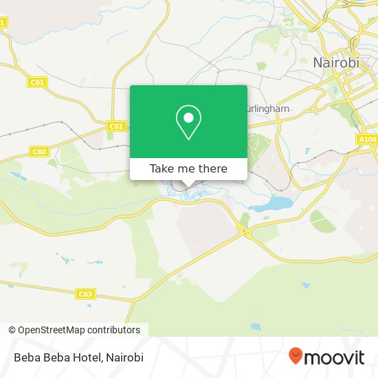 Beba  Beba  Hotel map