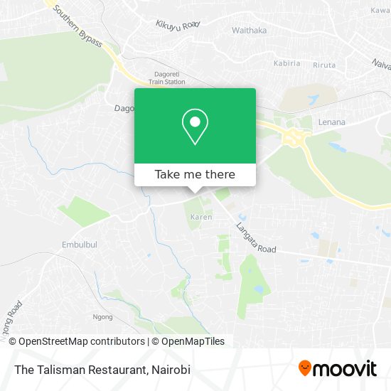 The Talisman Restaurant map