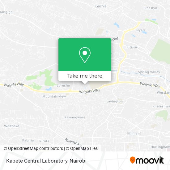 Kabete Central Laboratory map