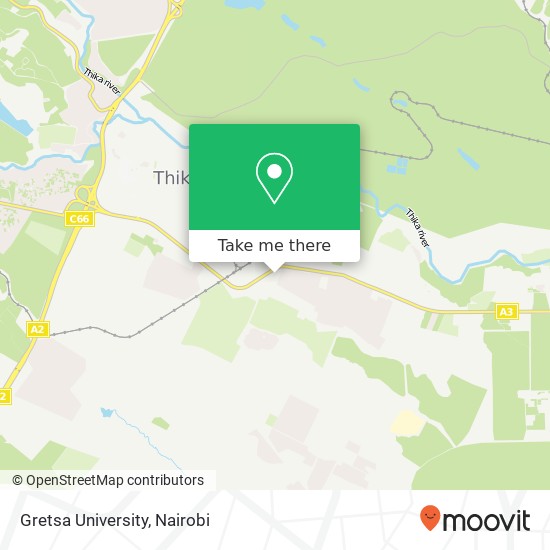 Gretsa University map