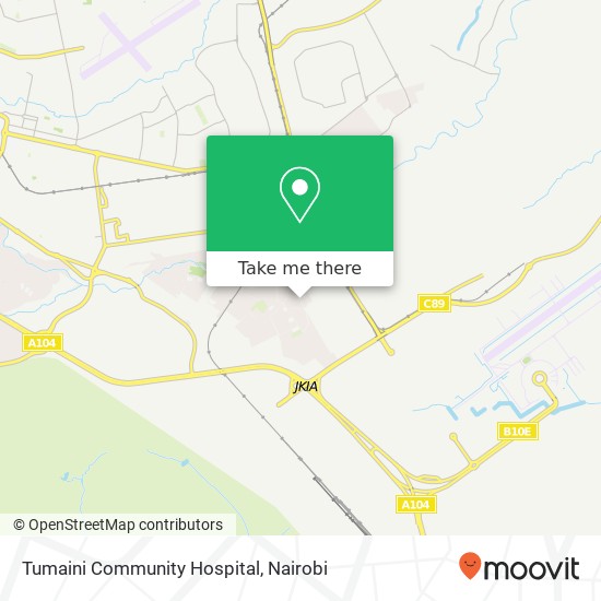 Tumaini Community Hospital map