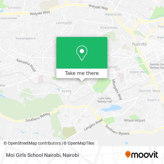 Moi Girls School Nairobi map