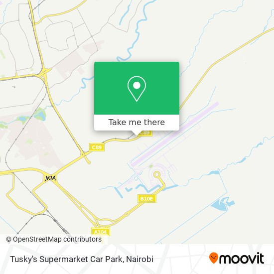 Tusky's Supermarket Car Park map