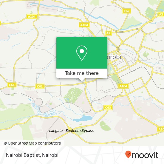 Nairobi Baptist map