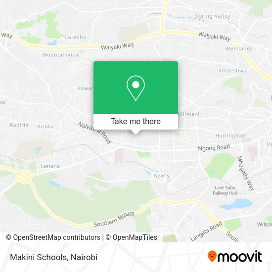 Makini Schools map