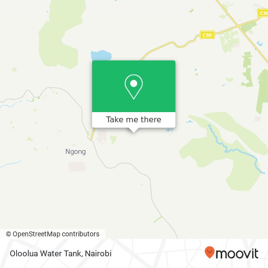 Oloolua Water Tank map