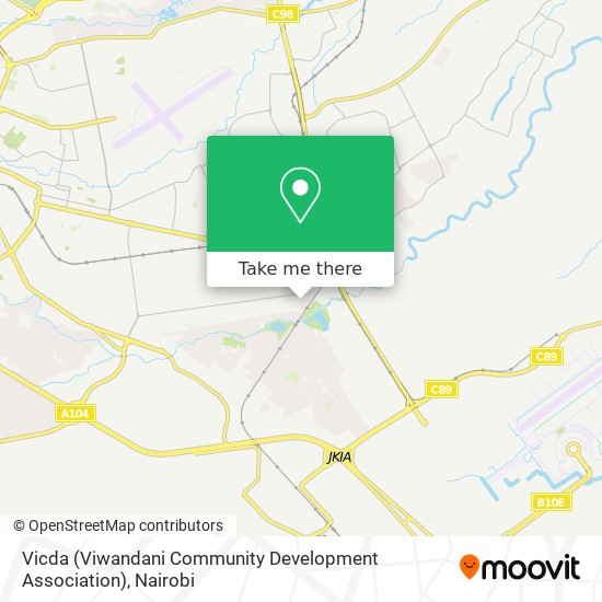 Vicda (Viwandani Community Development Association) map