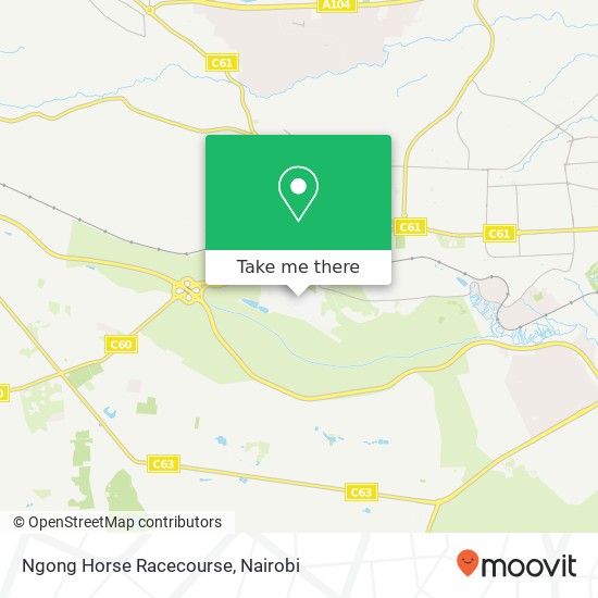 Ngong Horse Racecourse map