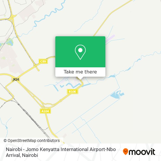 Nairobi - Jomo Kenyatta International Airport-Nbo Arrival map