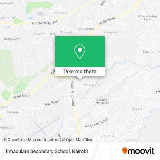 Emaculate Secondary School map