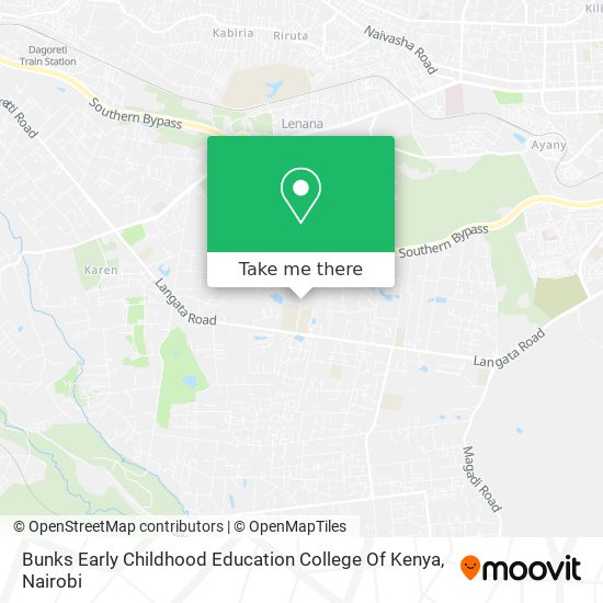 Bunks Early Childhood Education College Of Kenya map