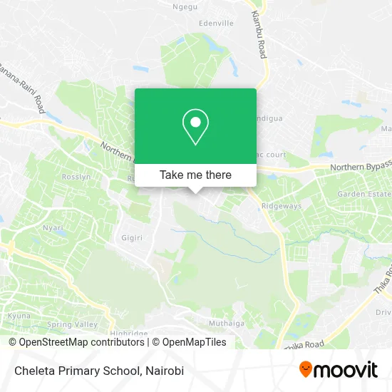 Cheleta Primary School map
