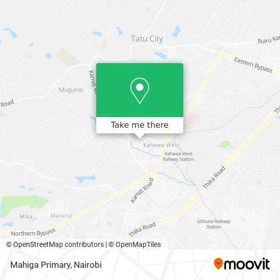 Mahiga Primary map