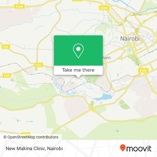 New Makina Clinic map
