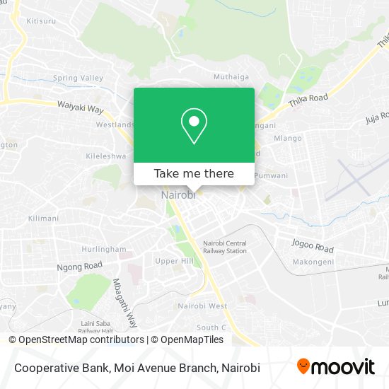 Cooperative Bank, Moi Avenue Branch map