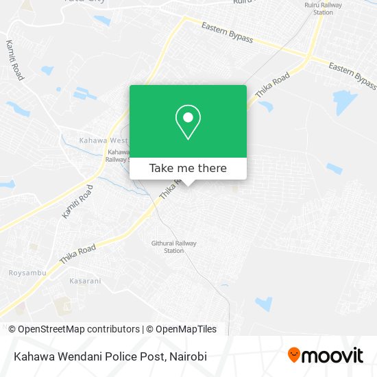 Kahawa Wendani Police Post map