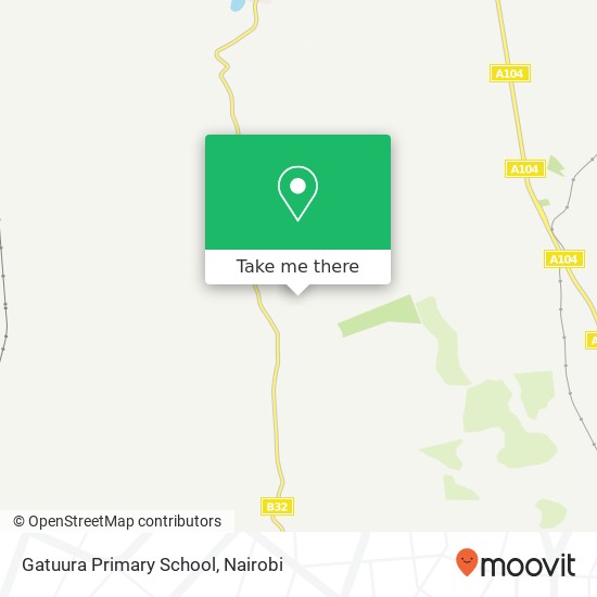 Gatuura Primary School map