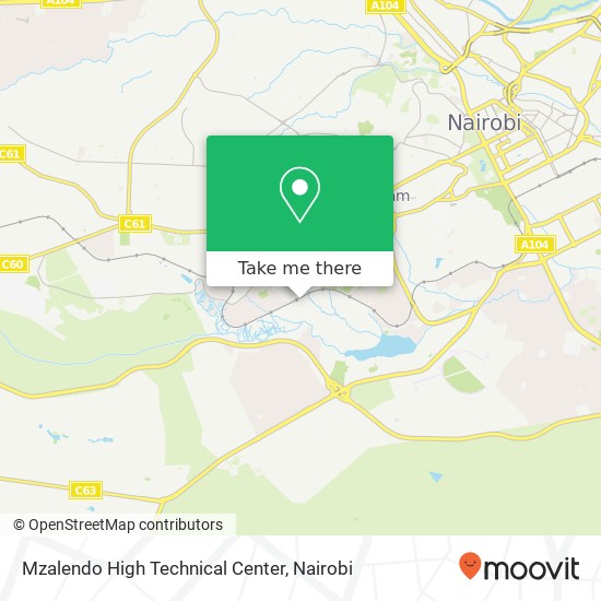 Mzalendo High Technical Center map