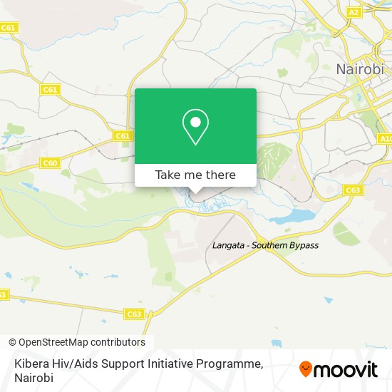 Kibera Hiv / Aids Support Initiative Programme map