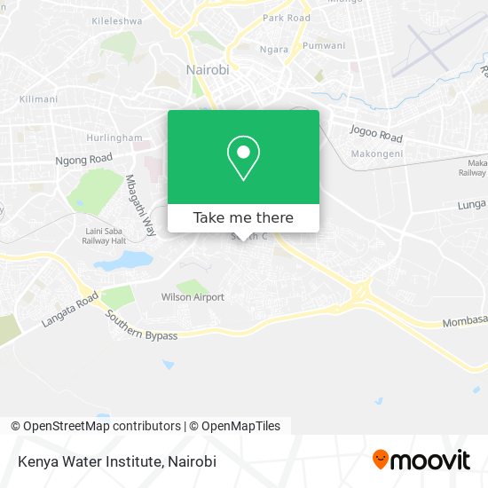 Kenya Water Institute map
