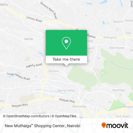 New Muthaiga"" Shopping Center. map