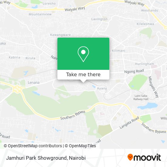 Jamhuri Park Showground map