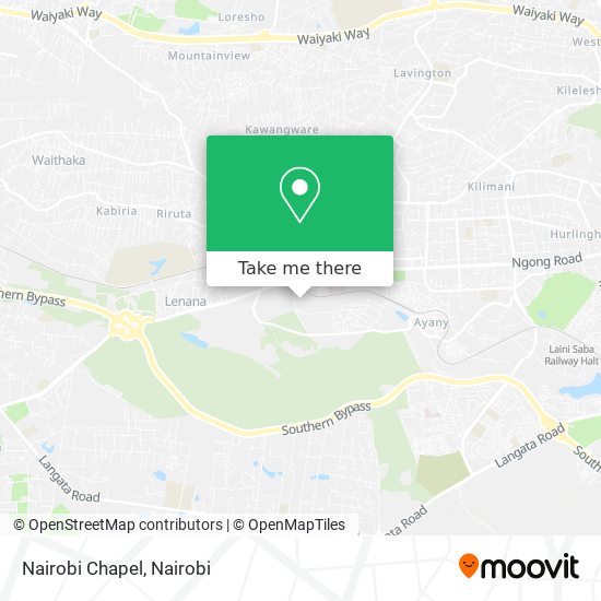 Nairobi Chapel map