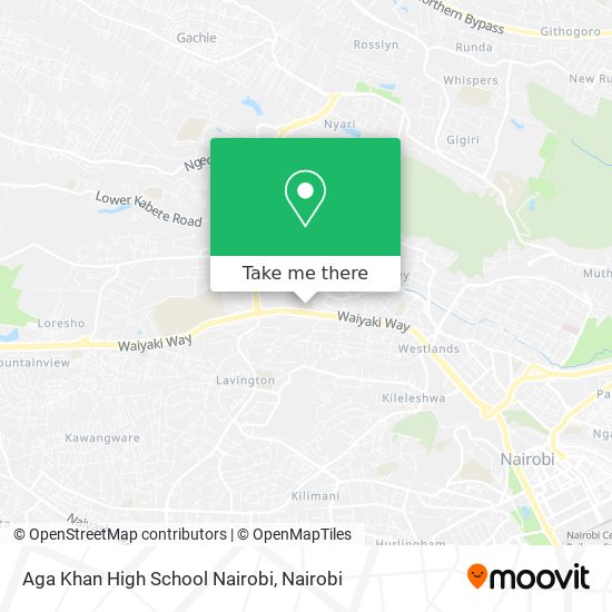 Aga Khan High School Nairobi map
