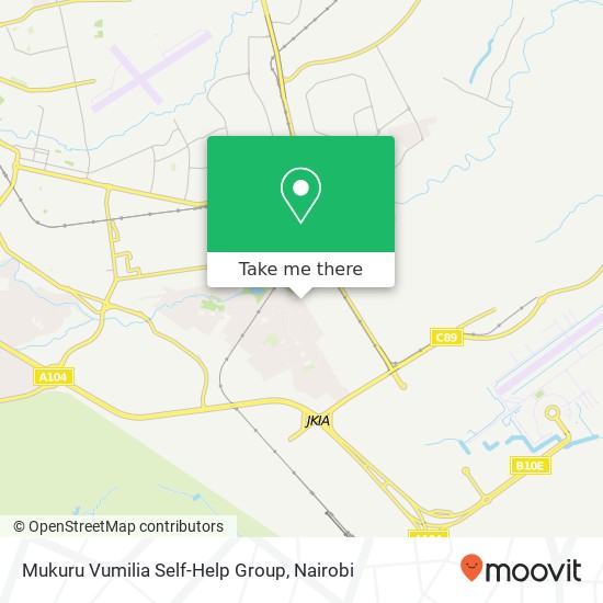 Mukuru Vumilia Self-Help Group map