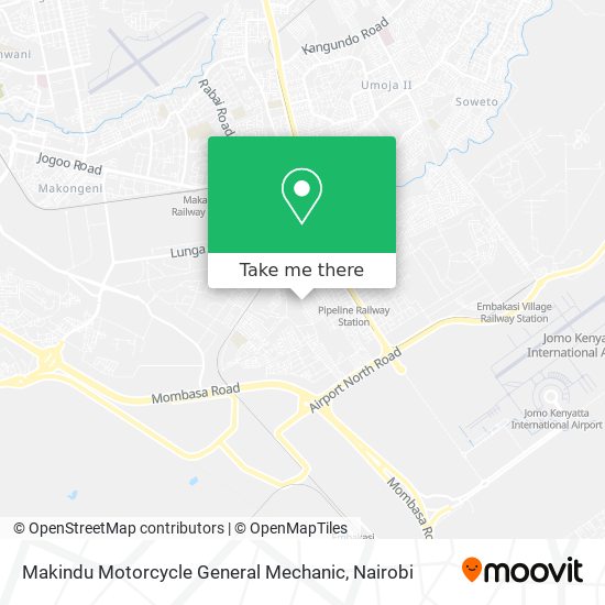 Makindu Motorcycle General Mechanic map