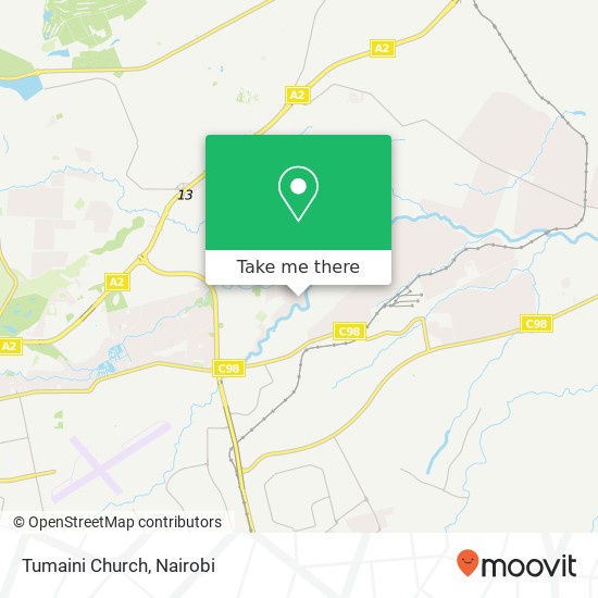 Tumaini Church map
