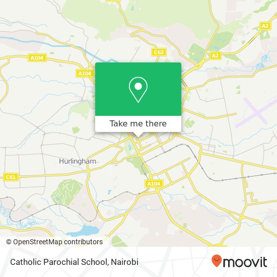 Catholic Parochial School map