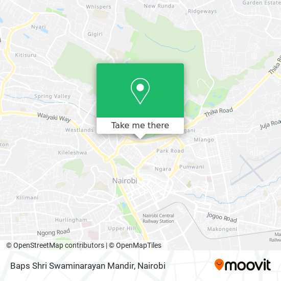 Baps Shri Swaminarayan Mandir map