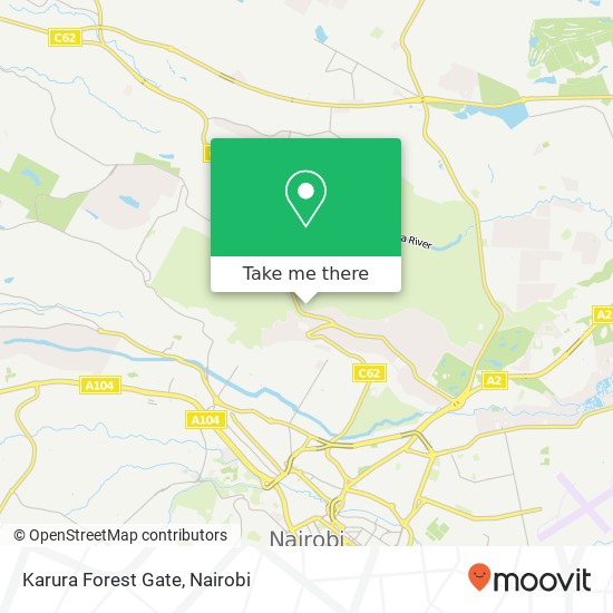 Karura Forest Gate map