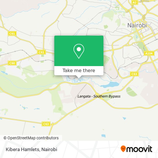 Kibera Hamlets map