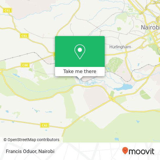 Francis Oduor map