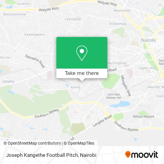 Joseph Kangethe Football Pitch map