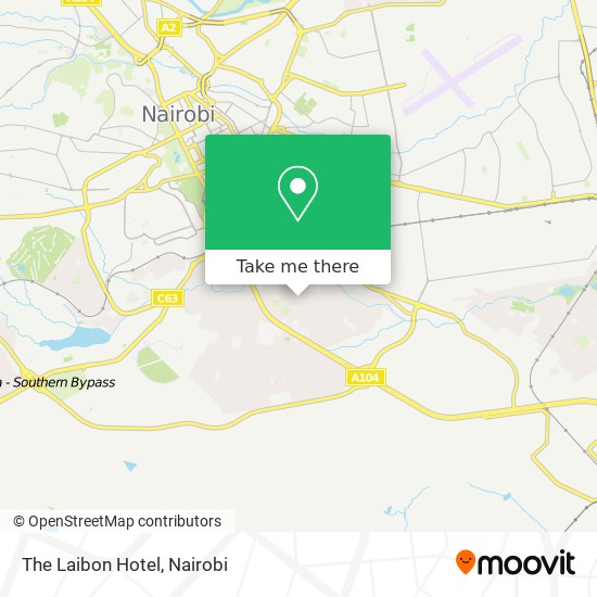 The Laibon Hotel map