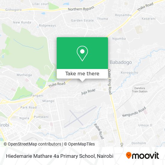Hiedemarie Mathare 4a Primary School map