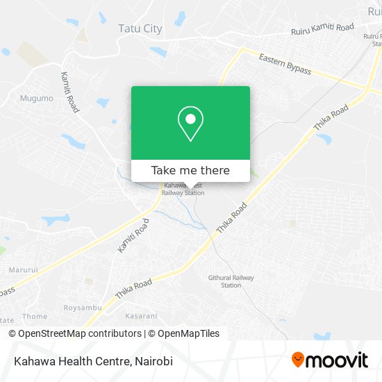 Kahawa Health Centre map