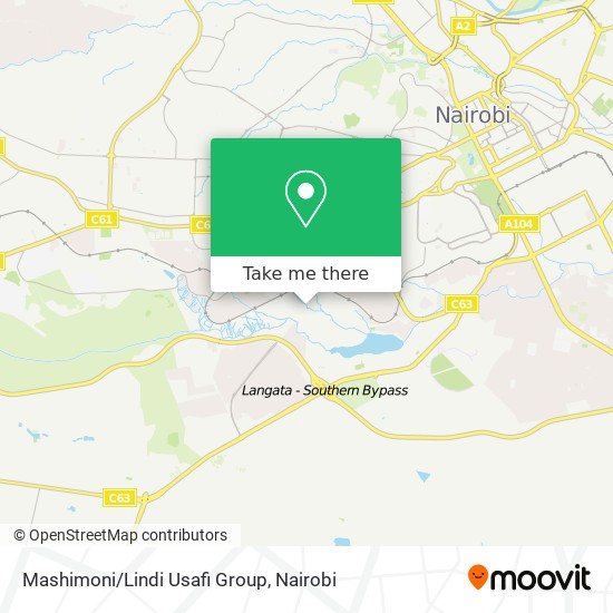 Mashimoni/Lindi Usafi Group map