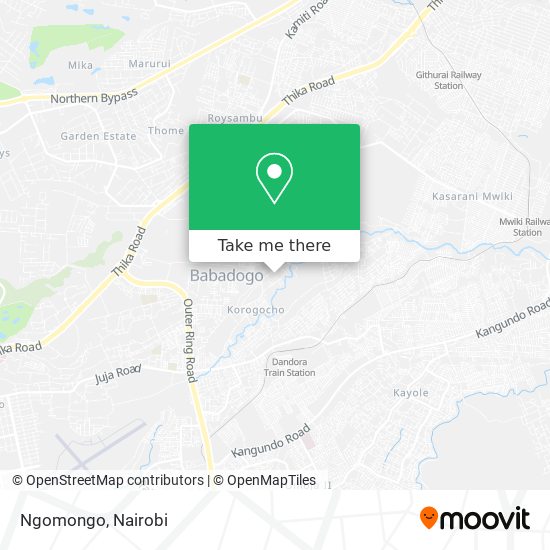 Ngomongo map